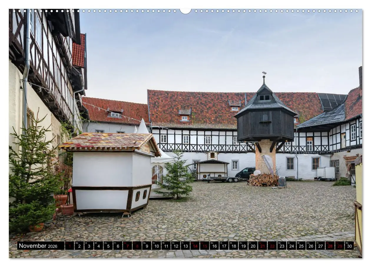 Bild: 9783457690499 | Fachwerkstadt Quedlinburg (hochwertiger Premium Wandkalender 2026...