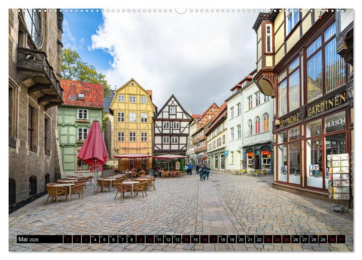 Bild: 9783457690499 | Fachwerkstadt Quedlinburg (hochwertiger Premium Wandkalender 2026...