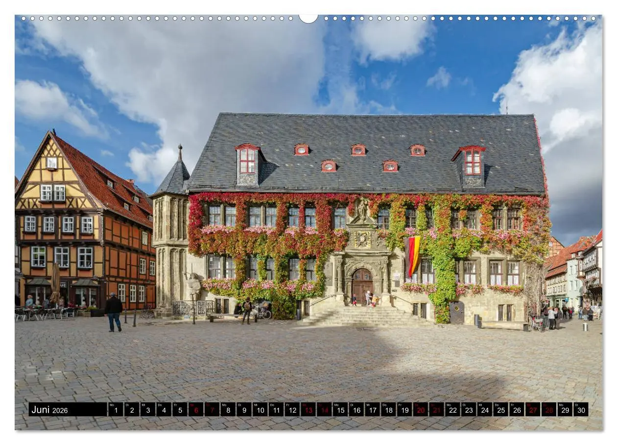 Bild: 9783457690499 | Fachwerkstadt Quedlinburg (hochwertiger Premium Wandkalender 2026...