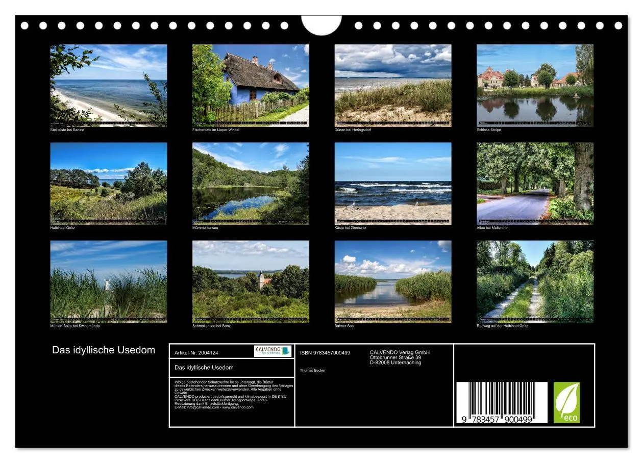 Bild: 9783457900499 | Das idyllische Usedom (Wandkalender 2026 DIN A4 quer), CALVENDO...