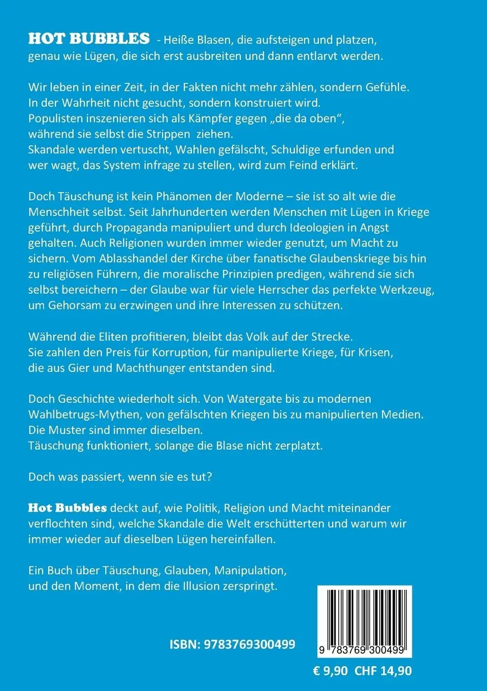 Rückseite: 9783769300499 | Hot Bubbles | Die verborgene Macht der Lügen | Yusuf M. Çavak | Buch