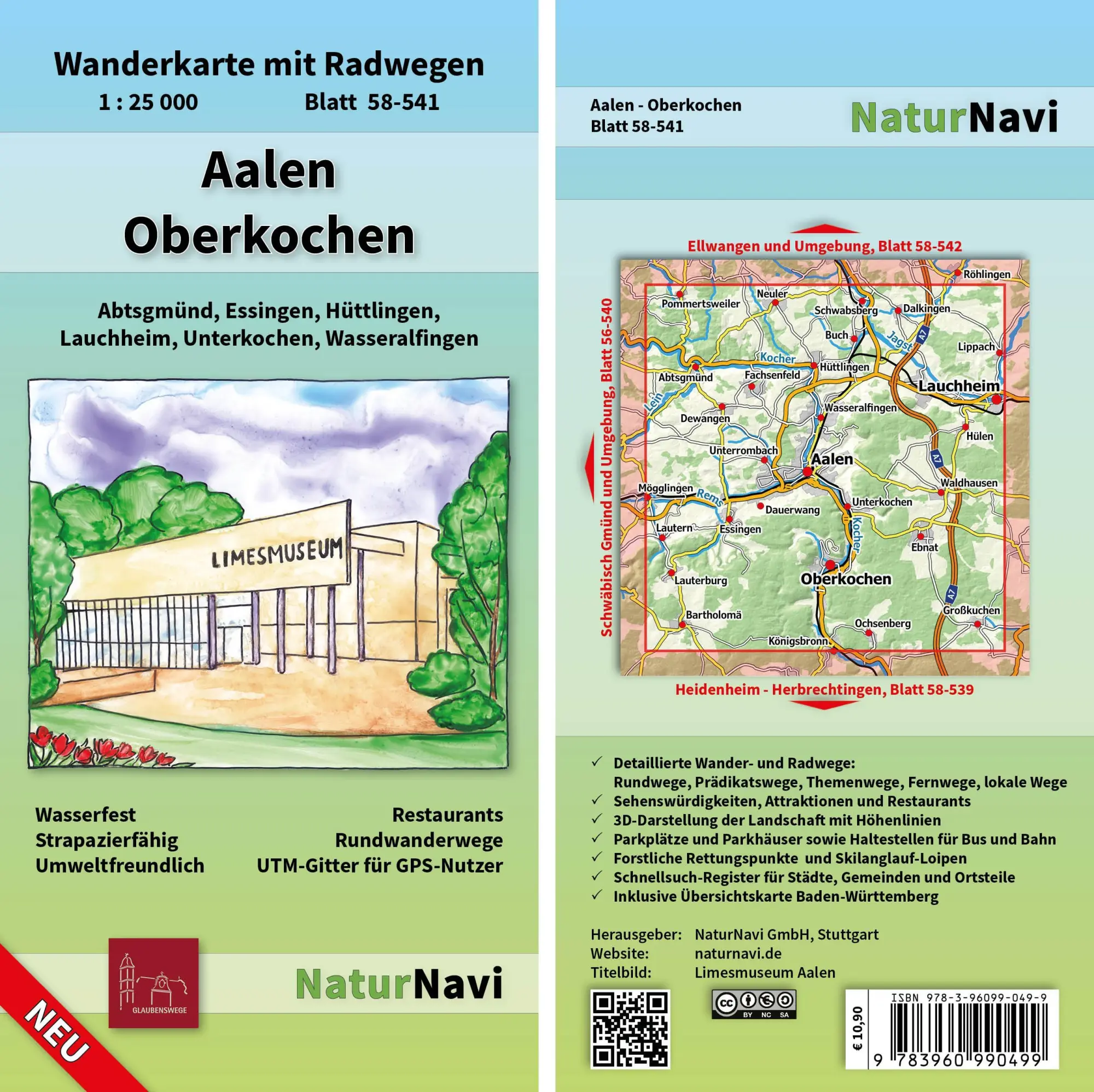 Cover: 9783960990499 | Aalen - Oberkochen | NaturNavi | (Land-)Karte | 1 S. | Deutsch | 2022