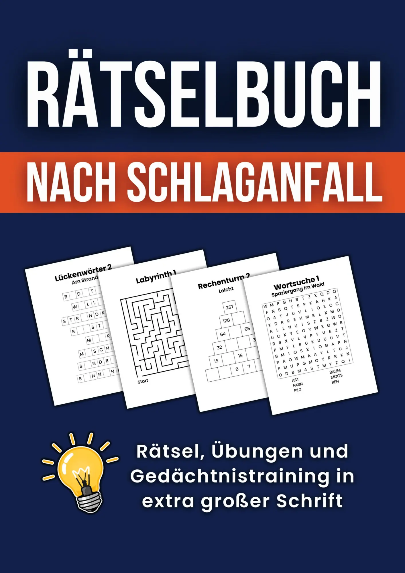 Cover: 9789403910499 | Rätselbuch nach Schlaganfall: Rätsel, Übungen und...