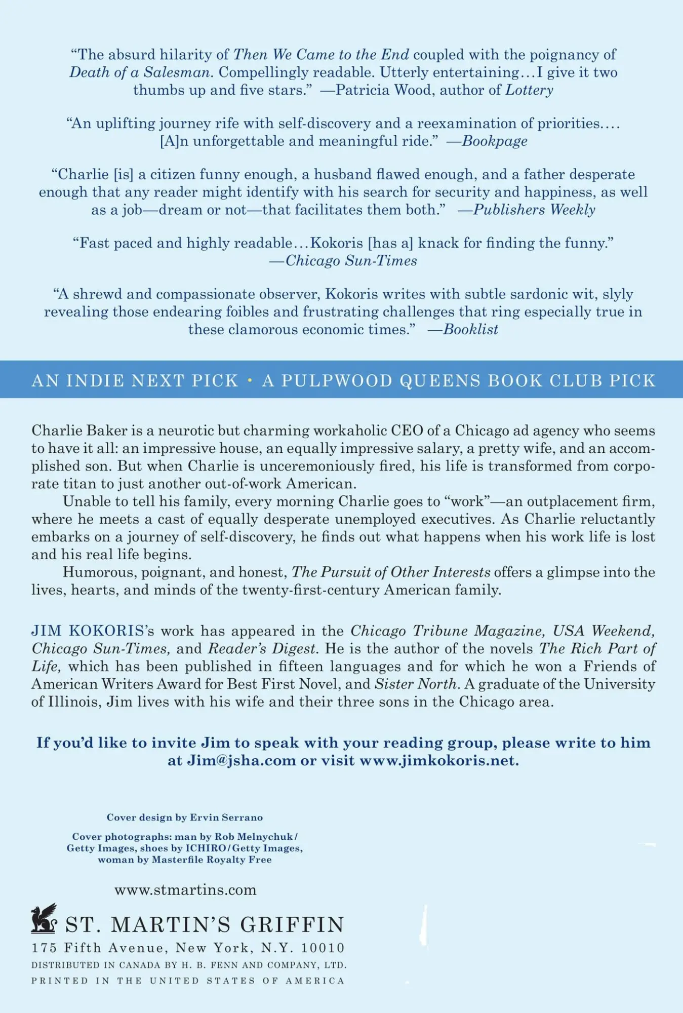 Rückseite: 9780312650599 | The Pursuit of Other Interests | Jim Kokoris | Taschenbuch | Englisch