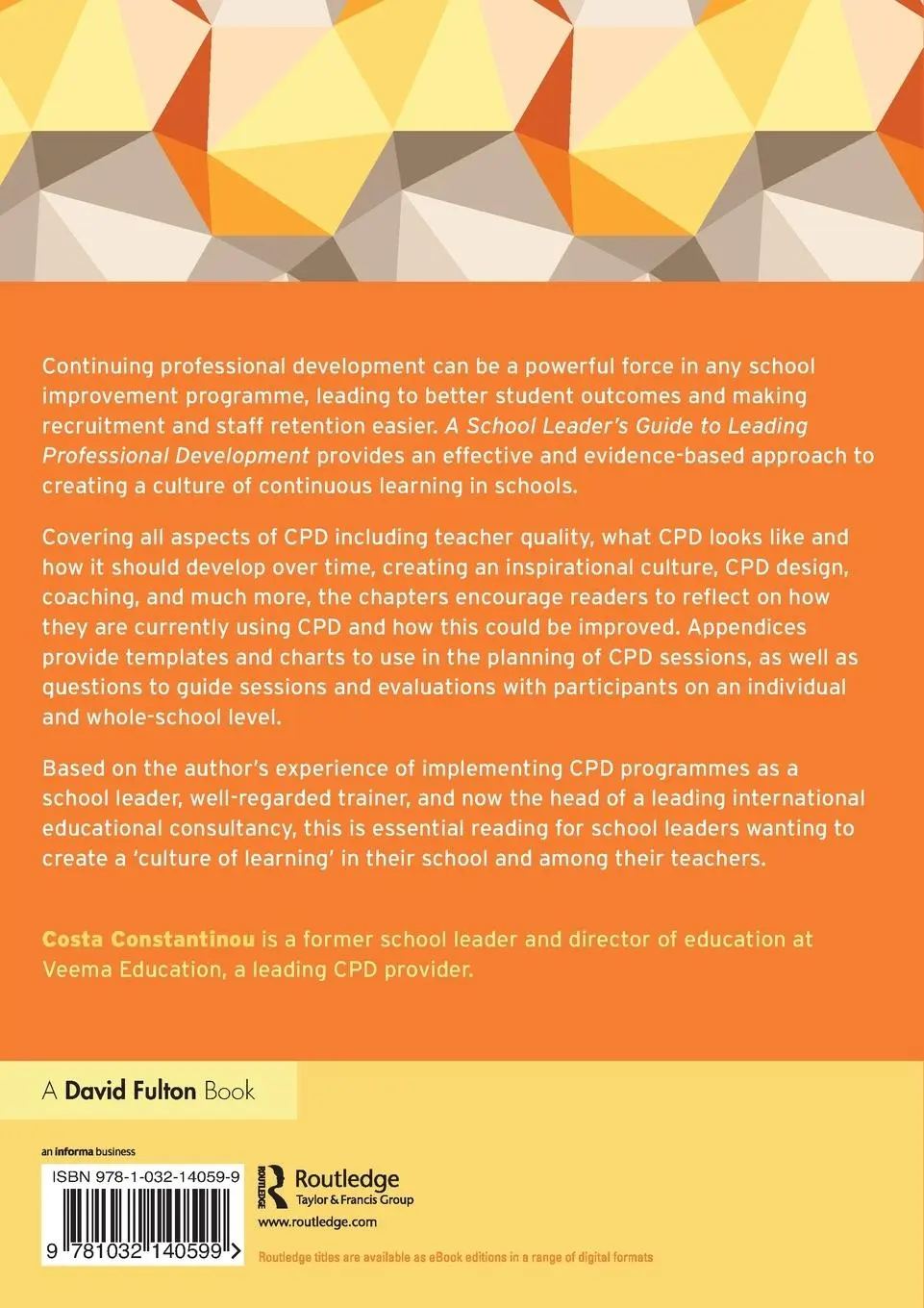Rückseite: 9781032140599 | A School Leader's Guide to Leading Professional Development | Buch