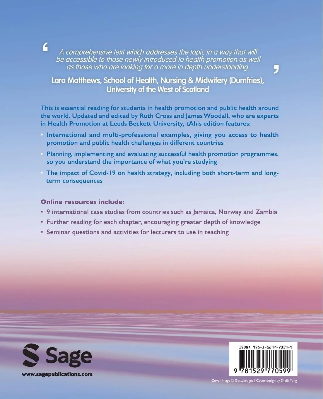 Rückseite: 9781529770599 | Green &amp; Tones' Health Promotion | Ruth Cross (u. a.) | Taschenbuch
