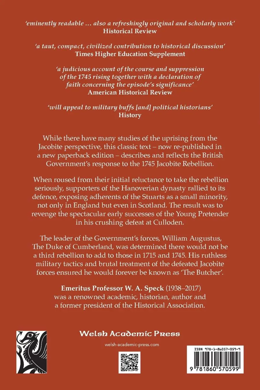 Rückseite: 9781860570599 | The Butcher | The Duke of Cumberland and the Suppression of the '45