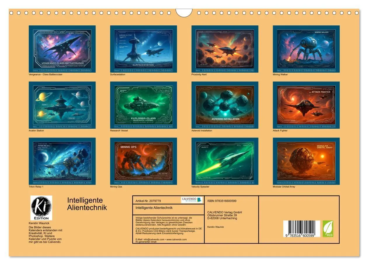 Bild: 9783516600599 | Intelligente Alientechnik (Wandkalender 2026 DIN A3 quer), CALVENDO...
