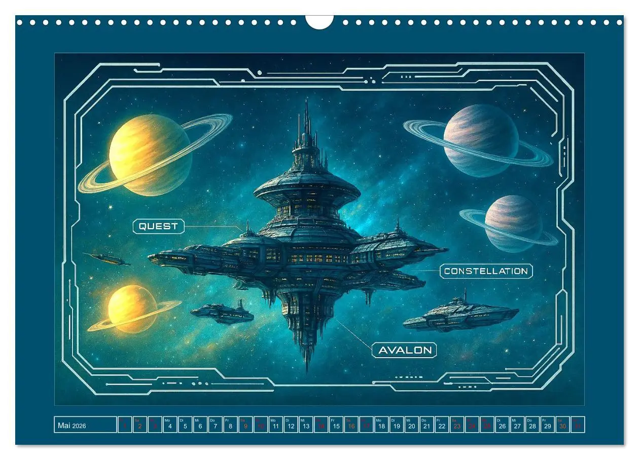 Bild: 9783516600599 | Intelligente Alientechnik (Wandkalender 2026 DIN A3 quer), CALVENDO...