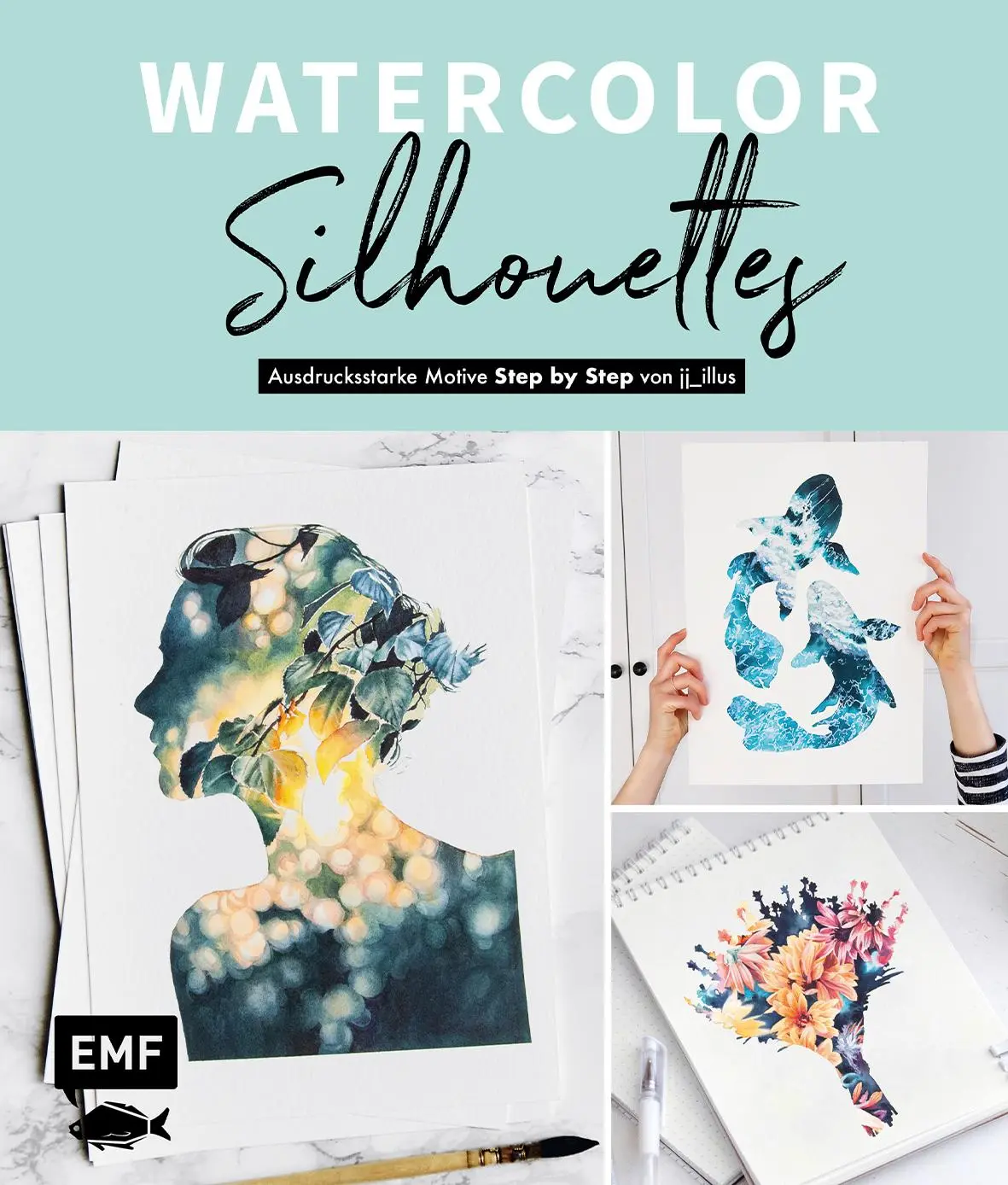 Cover: 9783745910599 | Watercolor Silhouettes - Vom Instagram-Star jj_illus | Jessica Janik