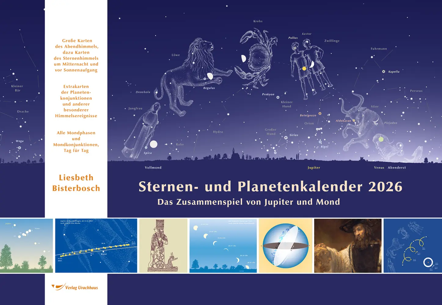 Cover: 4260300470699 | Sternen- und Planetenkalender 2026 | Liesbeth Bisterbosch | Kalender