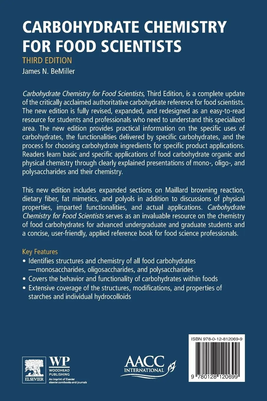 Rückseite: 9780128120699 | Carbohydrate Chemistry for Food Scientists | James N. Bemiller | Buch