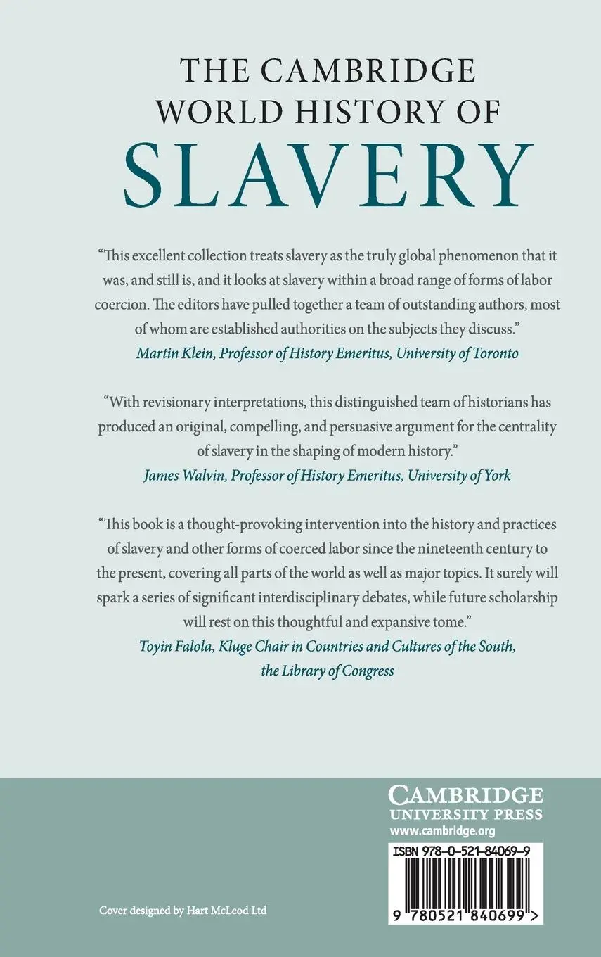 Rückseite: 9780521840699 | The Cambridge World History of Slavery | David Eltis (u. a.) | Buch