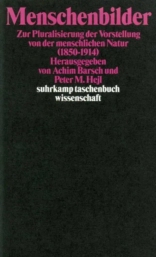 Cover: 9783518290699 | Menschenbilder | Peter M. Hejl (u. a.) | Taschenbuch | 479 S. | 2000