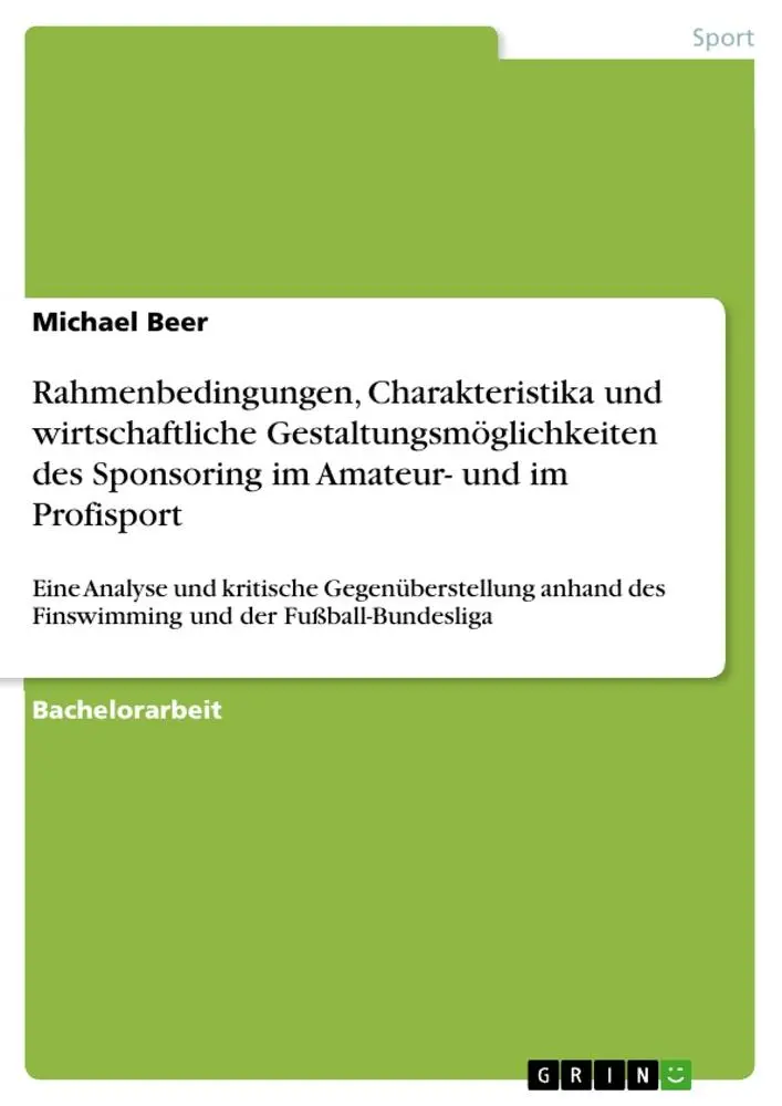Cover: 9783656110699 | Rahmenbedingungen, Charakteristika und wirtschaftliche...