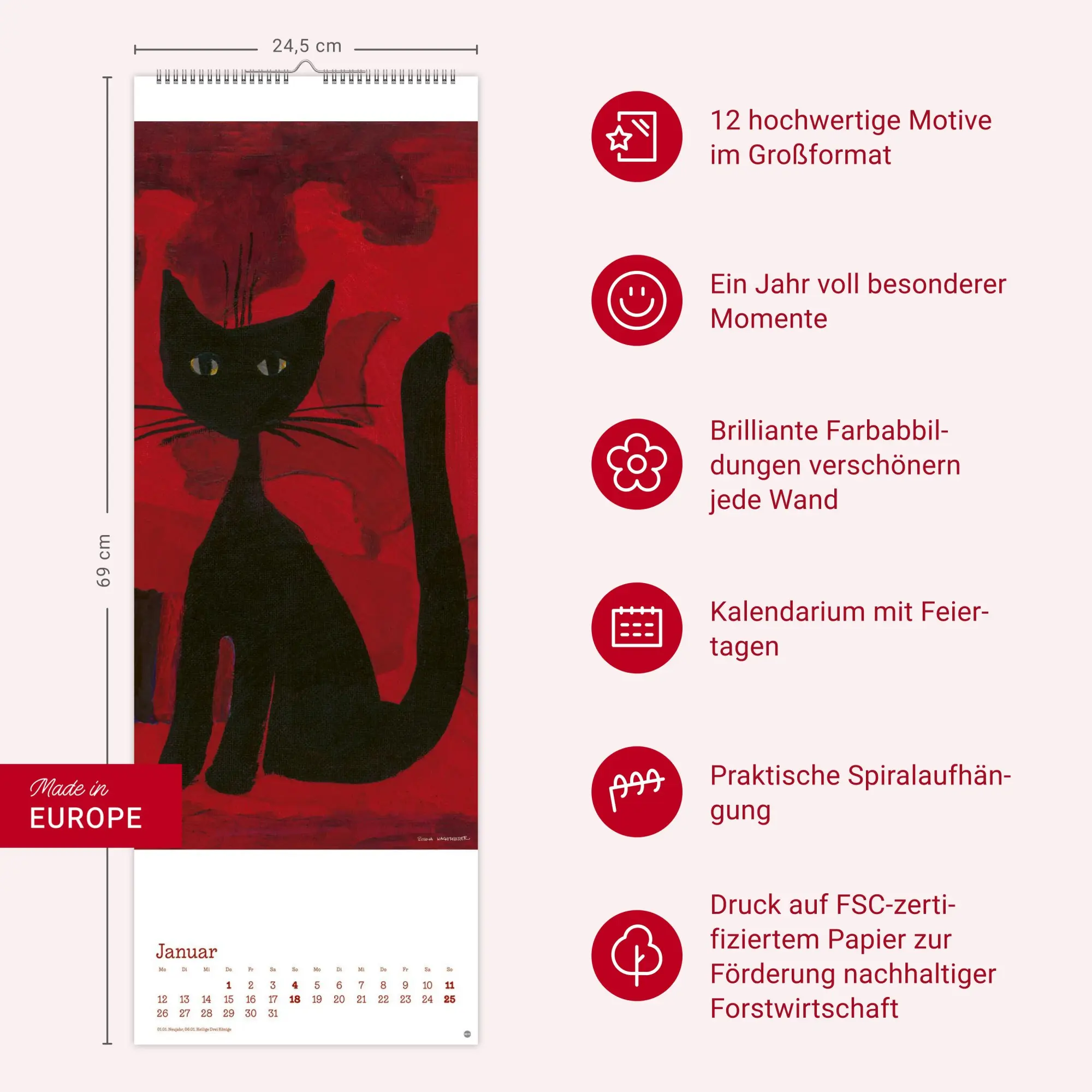 Bild: 9783756410699 | Rosina Wachtmeister Vertical Kalender 2026 | Rosina Wachtmeister