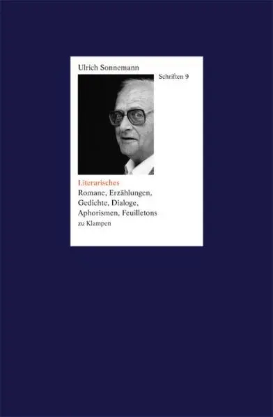 Cover: 9783934920699 | Schriften / Literarisches. Schriften 9 | Ulrich Sonnemann | Buch
