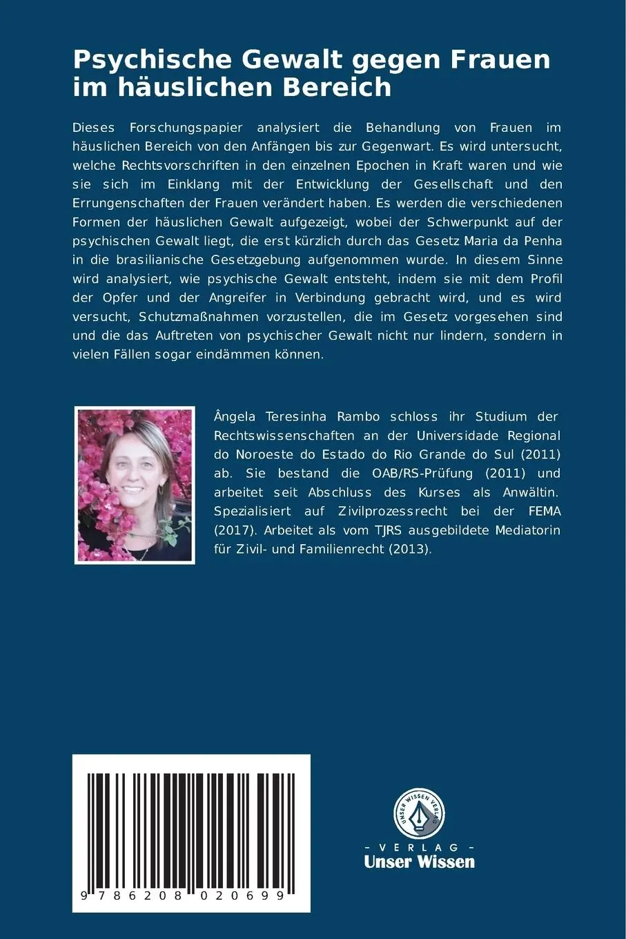 Rückseite: 9786208020699 | Psychische Gewalt gegen Frauen im häuslichen Bereich | Rambo | Buch