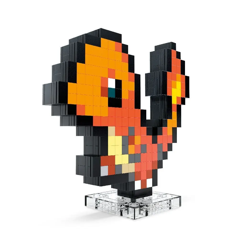 Bild: 194735190799 | MEGA Pokémon Glumanda Pixel Art | Karton | HTH76 | 2024 | Mattel