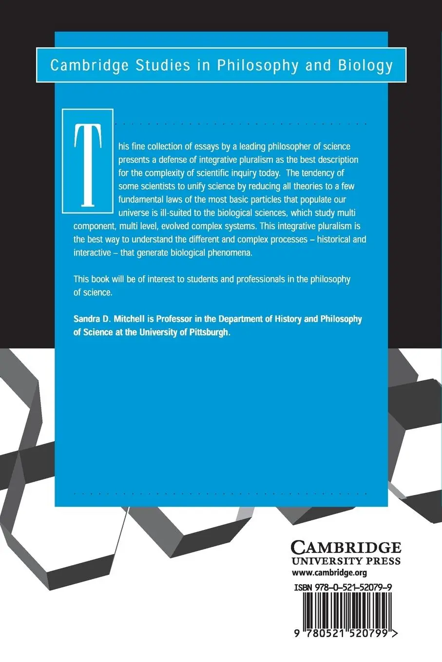 Rückseite: 9780521520799 | Biological Complexity and Integrative Pluralism | Sandra D. Mitchell
