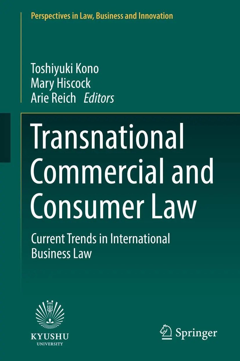 Cover: 9789811310799 | Transnational Commercial and Consumer Law | Toshiyuki Kono (u. a.)