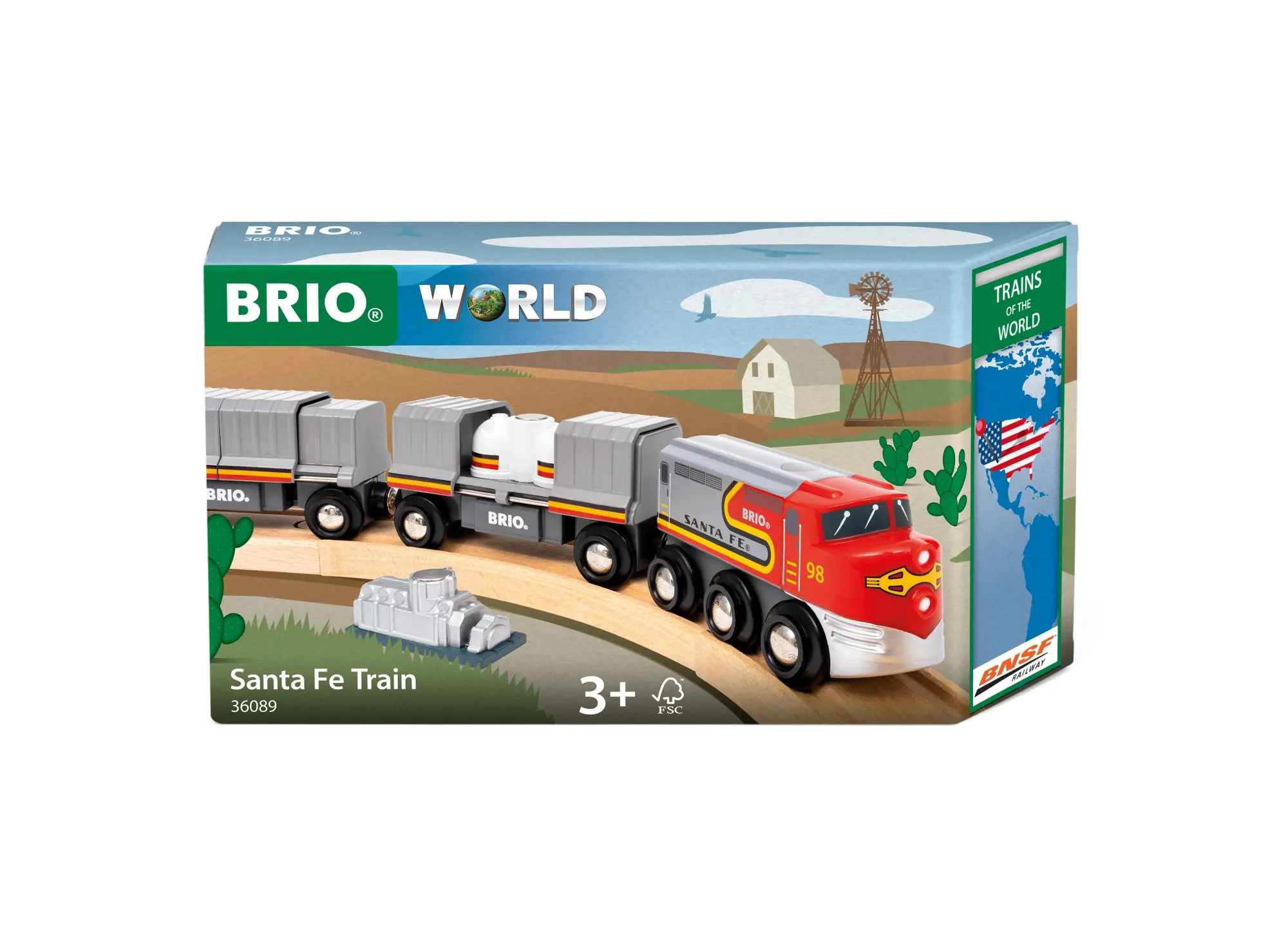 Cover: 7312350360899 | BRIO World - Trains of the World Santa Fe Zug | Spiel | BRIO World