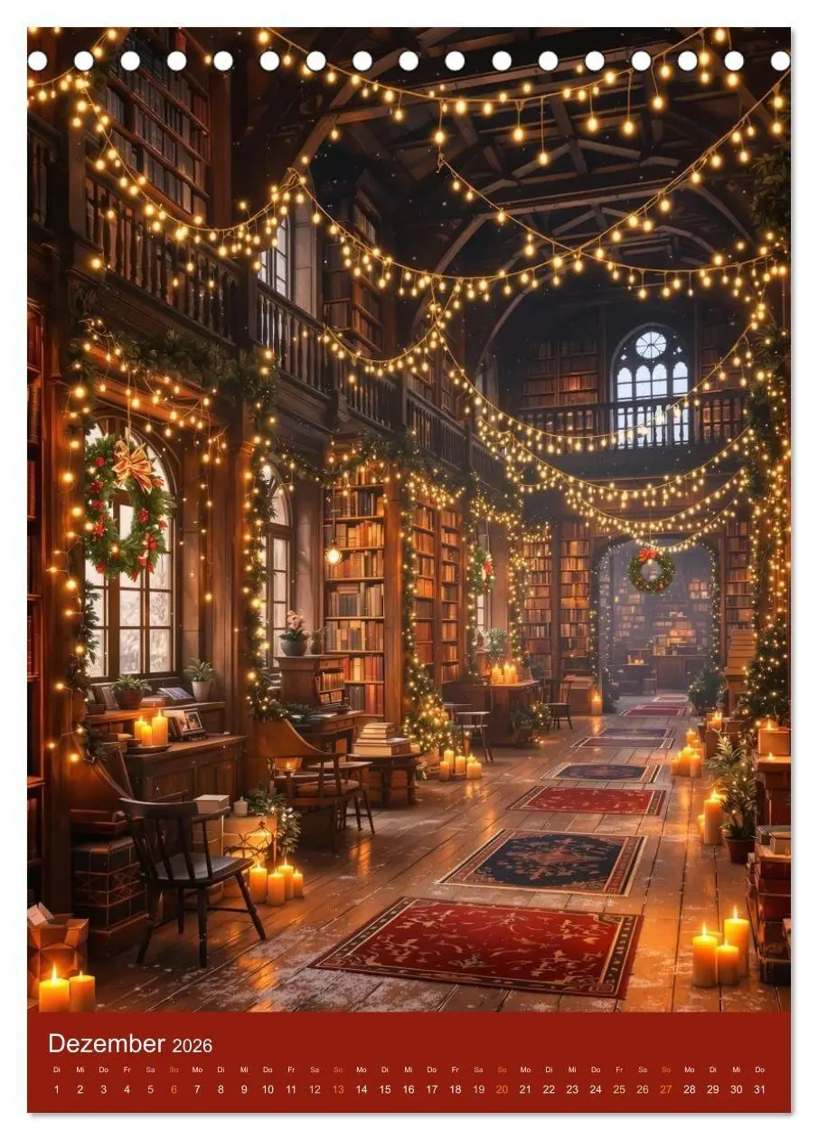 Bild: 9783516670899 | Schattenbibliothek Eldoria (Tischkalender 2026 DIN A5 hoch),...