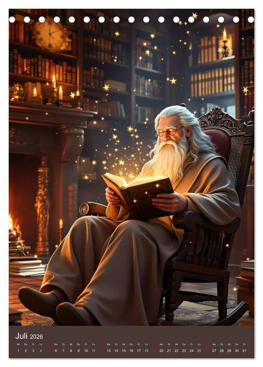 Bild: 9783516670899 | Schattenbibliothek Eldoria (Tischkalender 2026 DIN A5 hoch),...