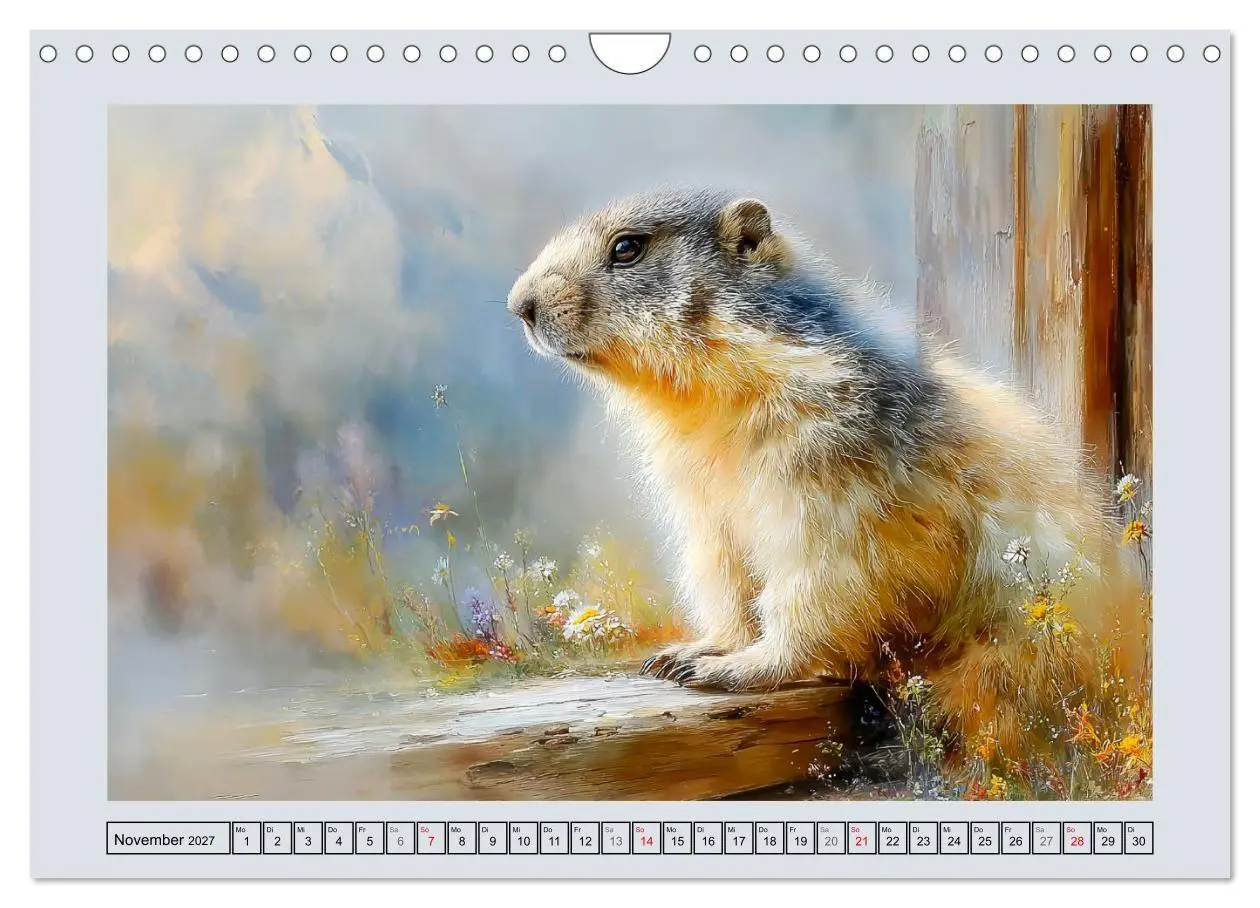 Bild: 9783516810899 | Murmeltiere. Kleine Wächter der Berge (Wandkalender 2027 DIN A4...