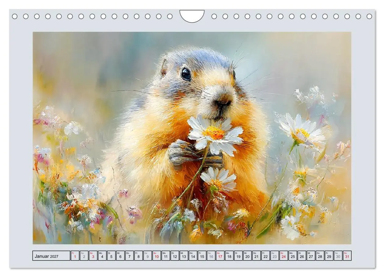 Bild: 9783516810899 | Murmeltiere. Kleine Wächter der Berge (Wandkalender 2027 DIN A4...