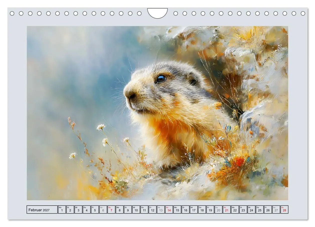 Bild: 9783516810899 | Murmeltiere. Kleine Wächter der Berge (Wandkalender 2027 DIN A4...