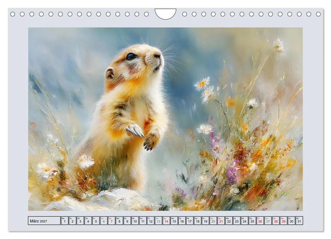 Bild: 9783516810899 | Murmeltiere. Kleine Wächter der Berge (Wandkalender 2027 DIN A4...