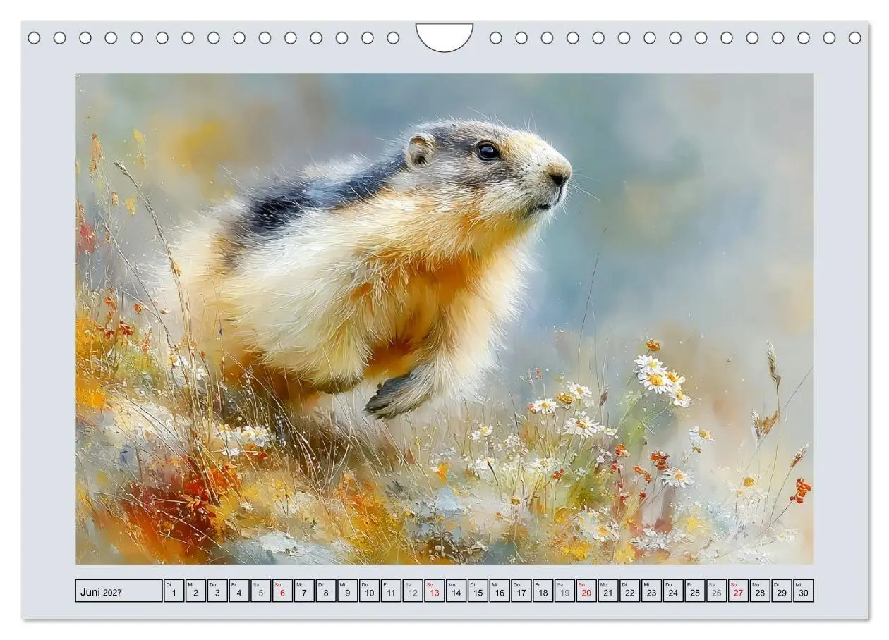 Bild: 9783516810899 | Murmeltiere. Kleine Wächter der Berge (Wandkalender 2027 DIN A4...