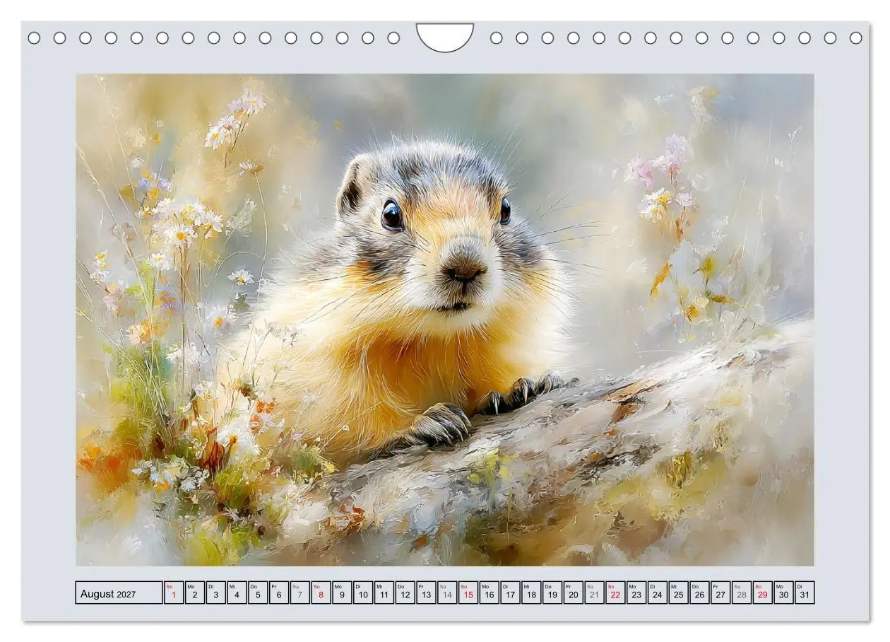 Bild: 9783516810899 | Murmeltiere. Kleine Wächter der Berge (Wandkalender 2027 DIN A4...