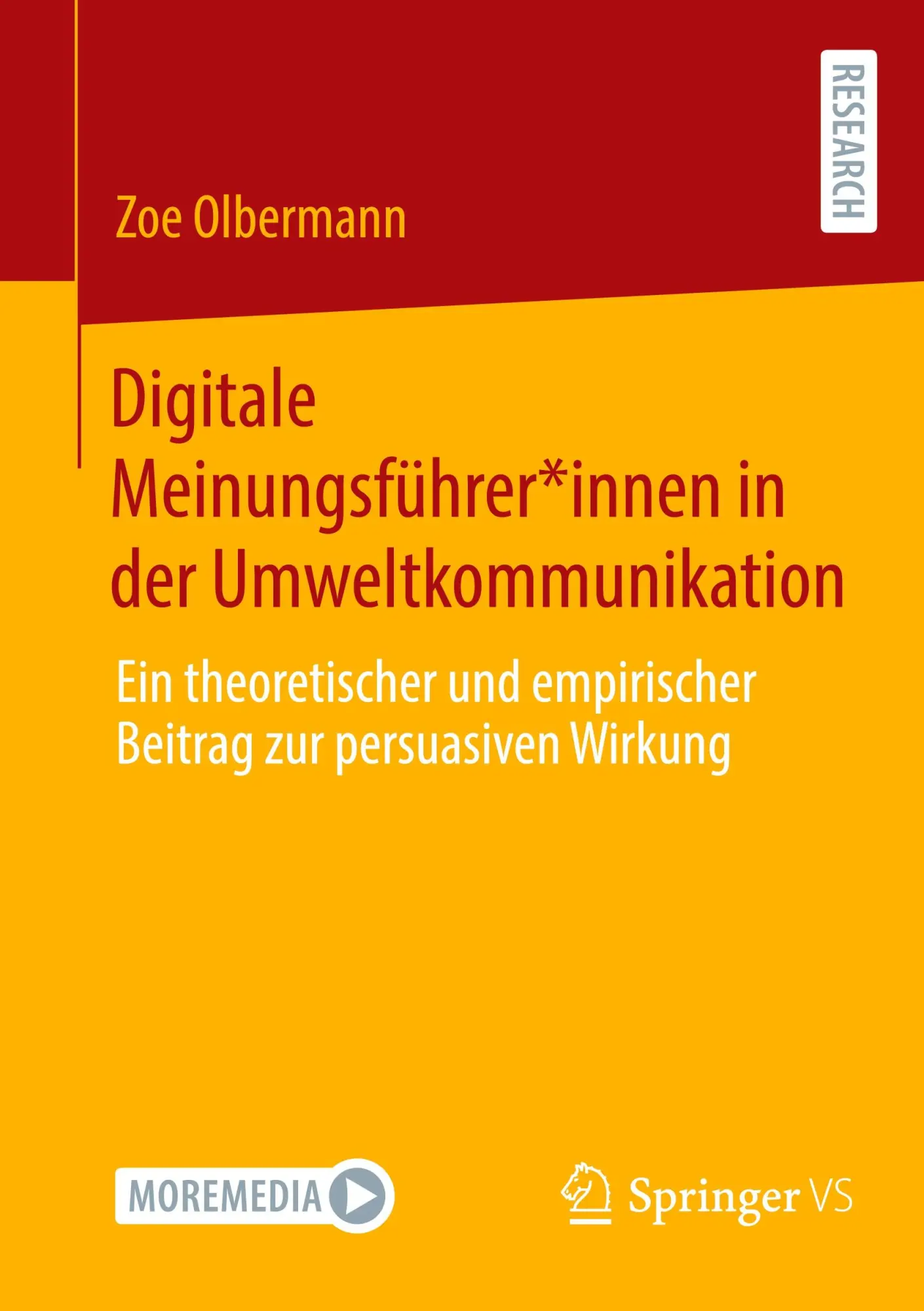 Cover: 9783658480899 | Digitale Meinungsführer*innen in der Umweltkommunikation | Olbermann
