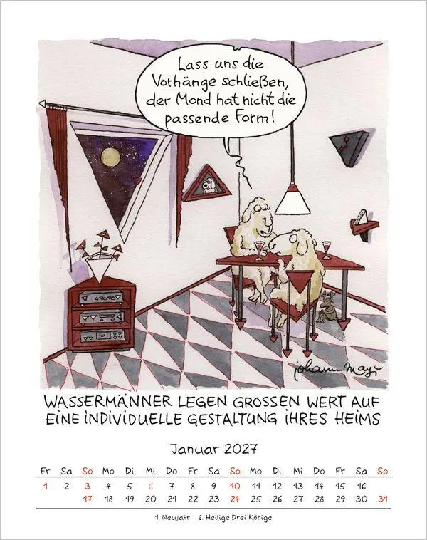Bild: 9783819300899 | Wassermann 2027 | Verlag Korsch | Kalender | Spiralbindung | 13 S.