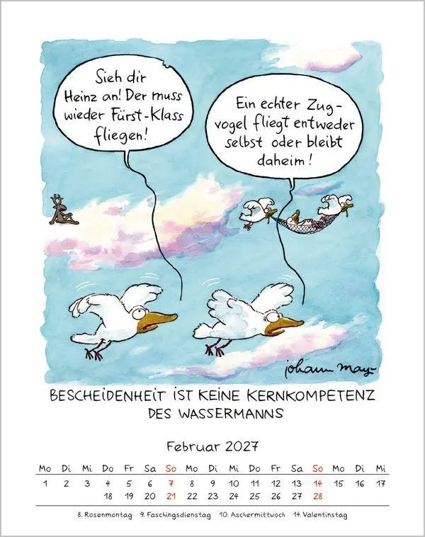 Bild: 9783819300899 | Wassermann 2027 | Verlag Korsch | Kalender | Spiralbindung | 13 S.