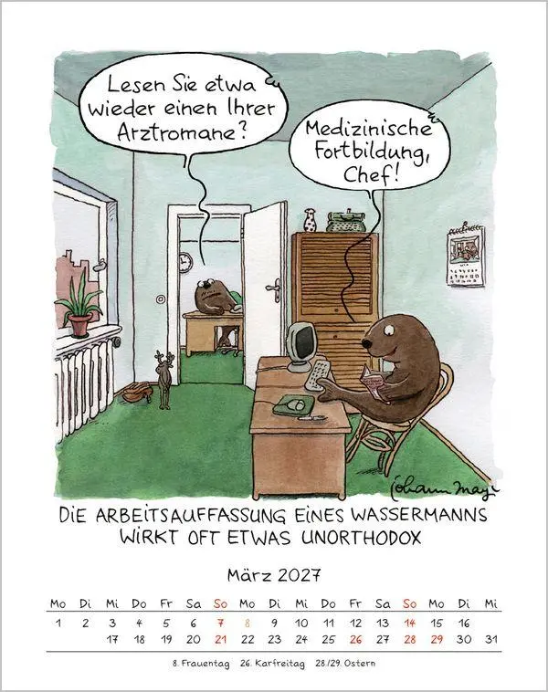 Bild: 9783819300899 | Wassermann 2027 | Verlag Korsch | Kalender | Spiralbindung | 13 S.