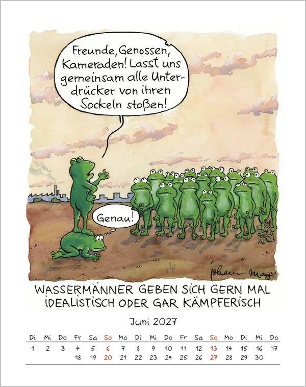 Bild: 9783819300899 | Wassermann 2027 | Verlag Korsch | Kalender | Spiralbindung | 13 S.