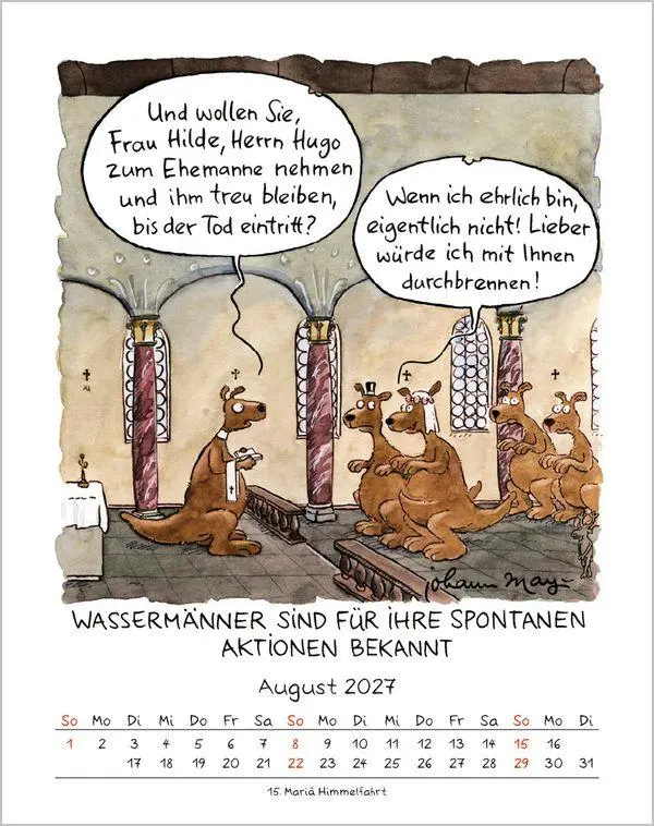 Bild: 9783819300899 | Wassermann 2027 | Verlag Korsch | Kalender | Spiralbindung | 13 S.