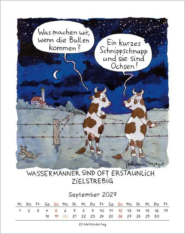 Bild: 9783819300899 | Wassermann 2027 | Verlag Korsch | Kalender | Spiralbindung | 13 S.
