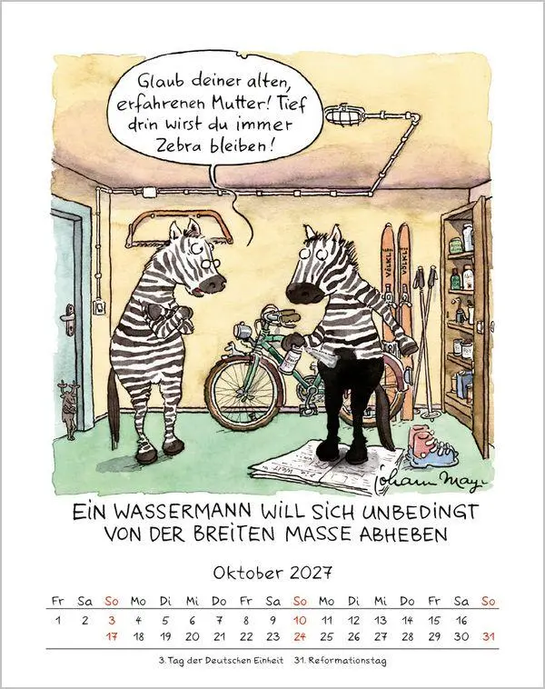 Bild: 9783819300899 | Wassermann 2027 | Verlag Korsch | Kalender | Spiralbindung | 13 S.