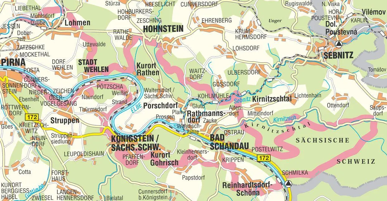 Bild: 9783868430899 | Malerweg - Sächsische Schweiz 1 : 30 000 | (Land-)Karte | Deutsch