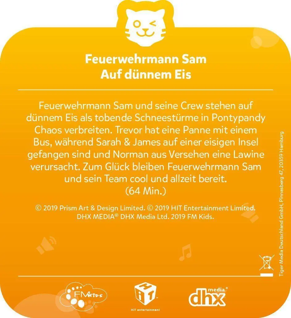 Bild: 4260535480999 | tigercard - Feuerwehrmann Sam - Auf dünnem Eis | Deutsch | 2019
