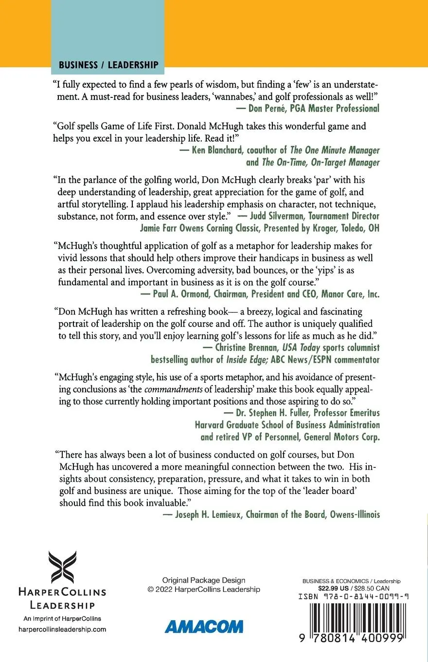 Rückseite: 9780814400999 | The Golf and the Game of Leadership | Donald E. Mchugh | Taschenbuch