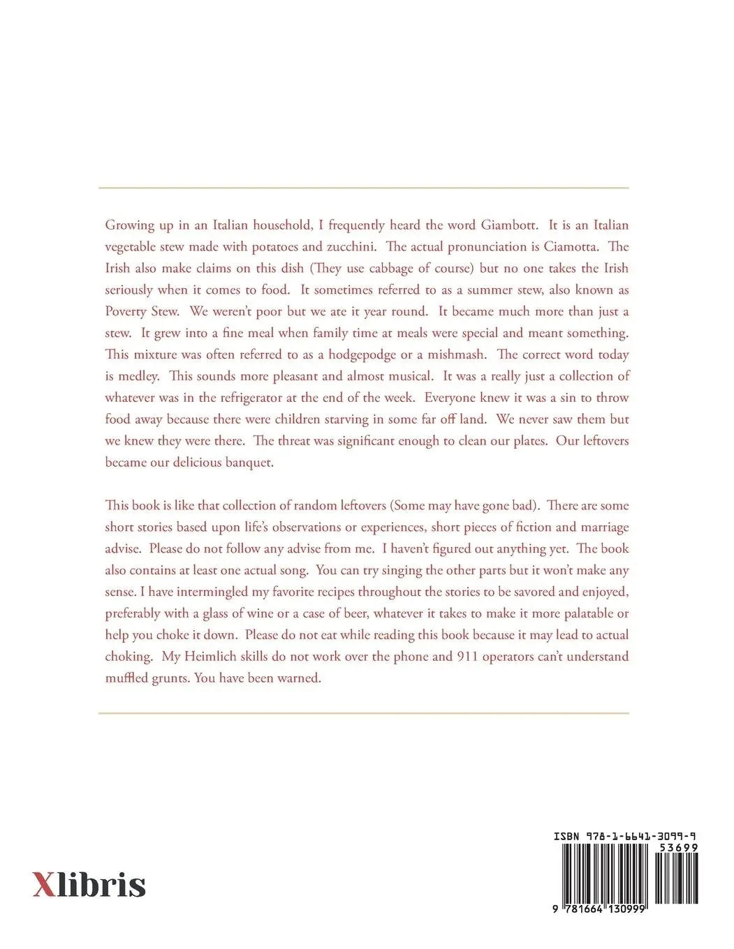 Rückseite: 9781664130999 | This Is Not Your Mother's Cookbook | Robert N. D'Ambola | Taschenbuch