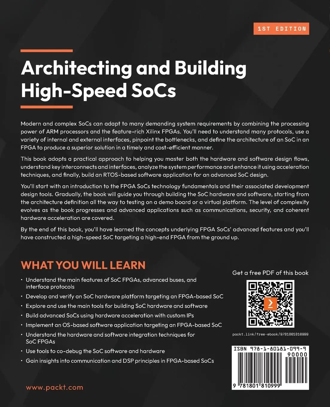 Rückseite: 9781801810999 | Architecting and Building High-Speed SoCs | Mounir Maaref | Buch