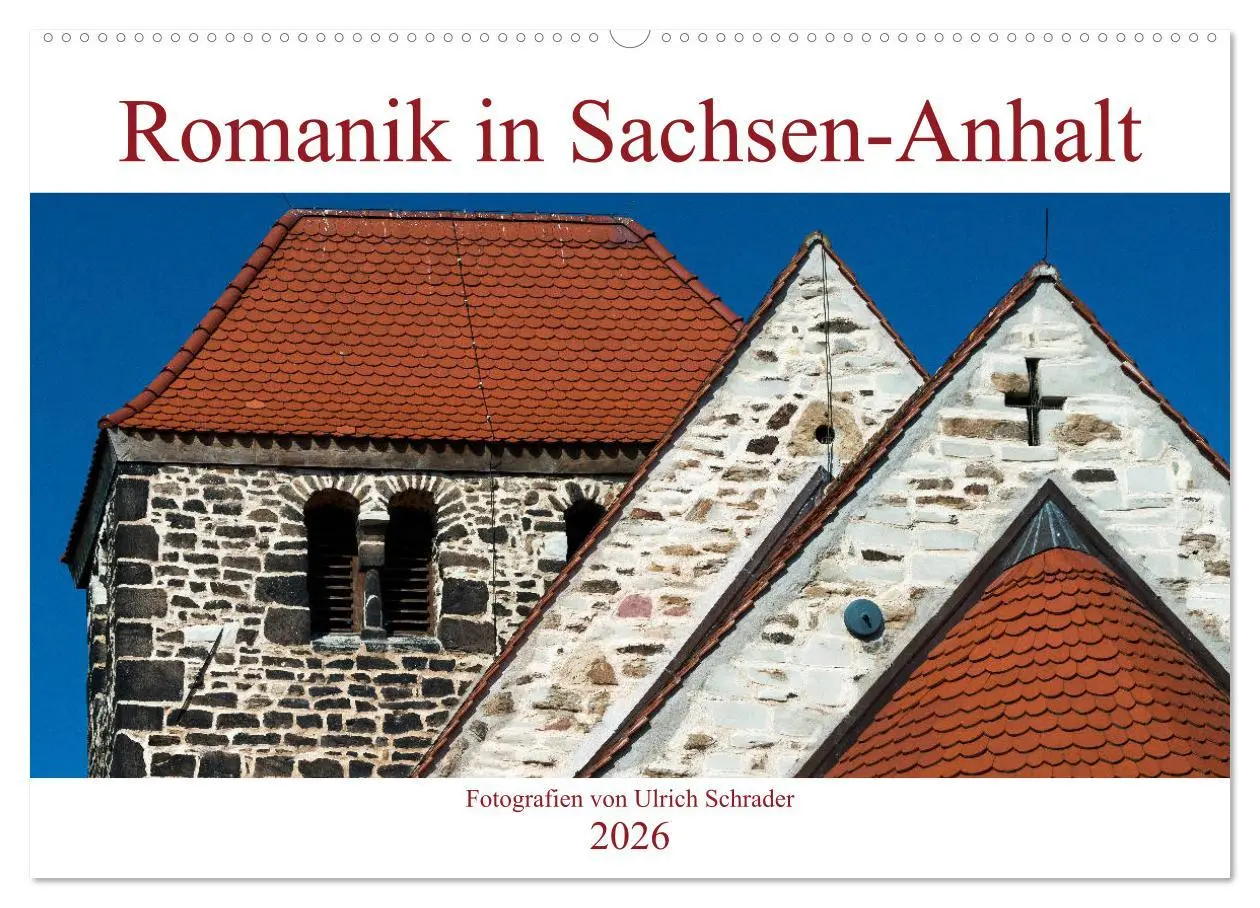 Cover: 9783457880999 | Romanik in Sachsen-Anhalt (Wandkalender 2026 DIN A2 quer), CALVENDO...