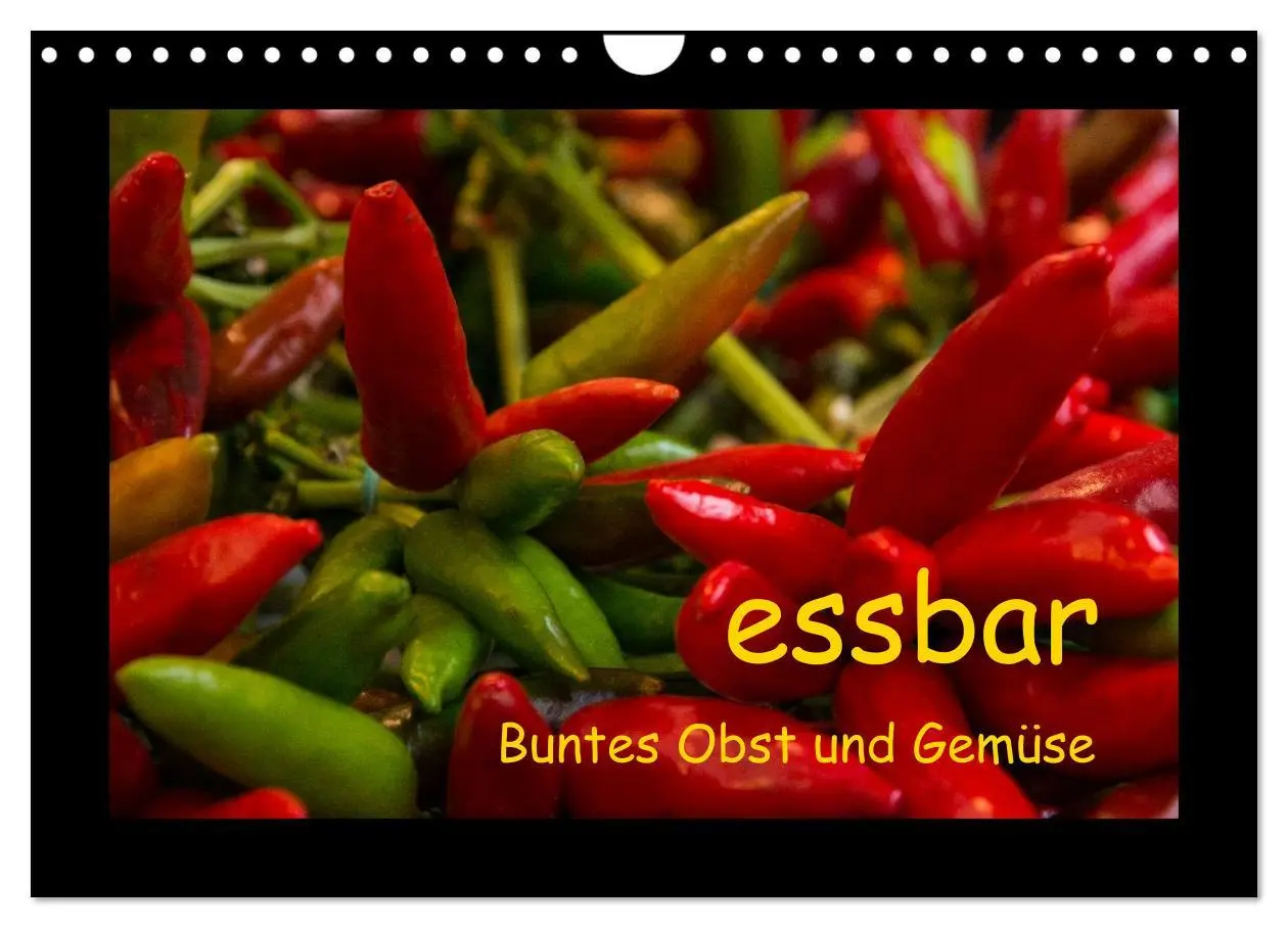 Cover: 9783516110999 | essbar - Buntes Obst und Gemüse (Wandkalender 2026 DIN A4 quer),...