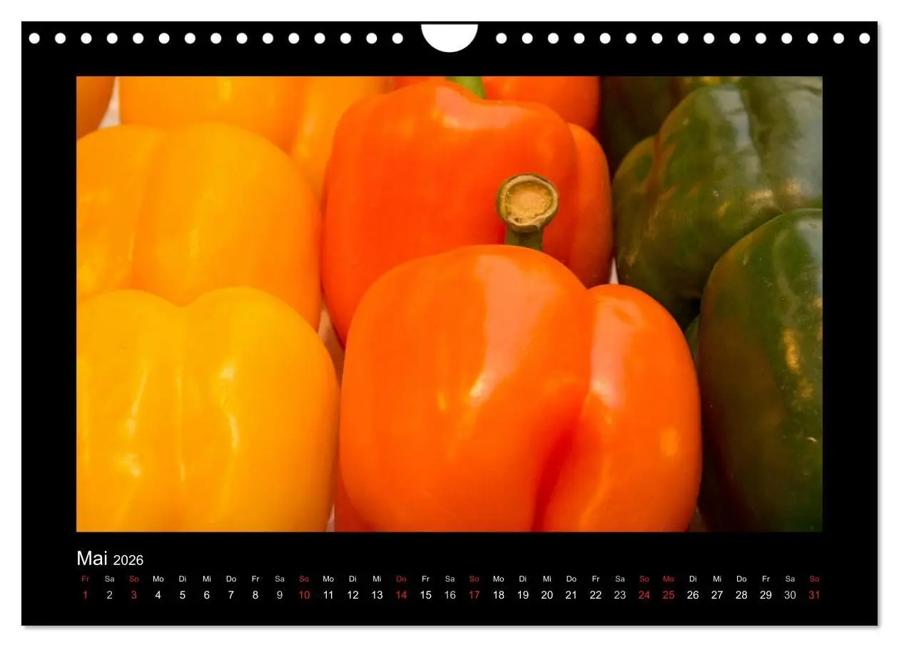 Bild: 9783516110999 | essbar - Buntes Obst und Gemüse (Wandkalender 2026 DIN A4 quer),...